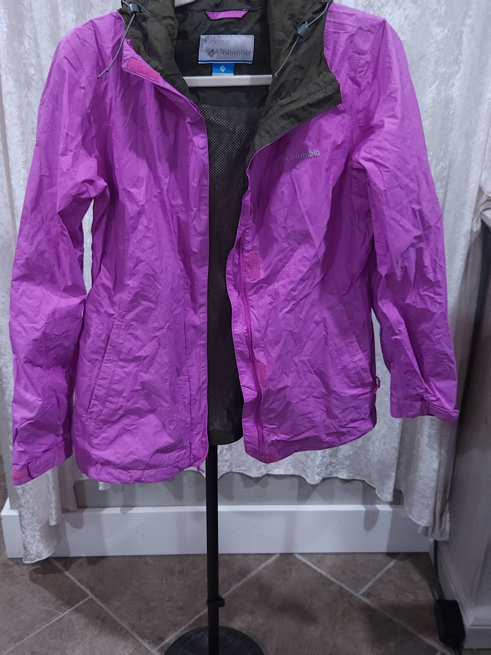Columbia M Women's Arcadia II Rain  Jacket Purple Gorpcore